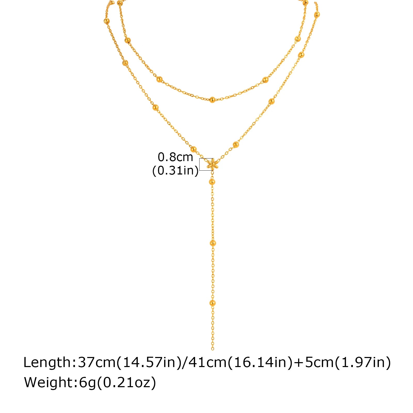 Golden Fringe Luxe Necklace