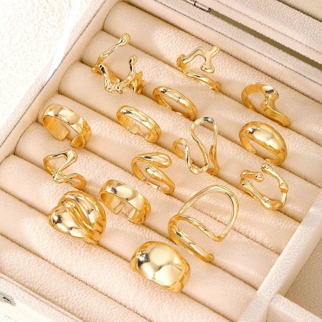 Noir Wave Ring Set
