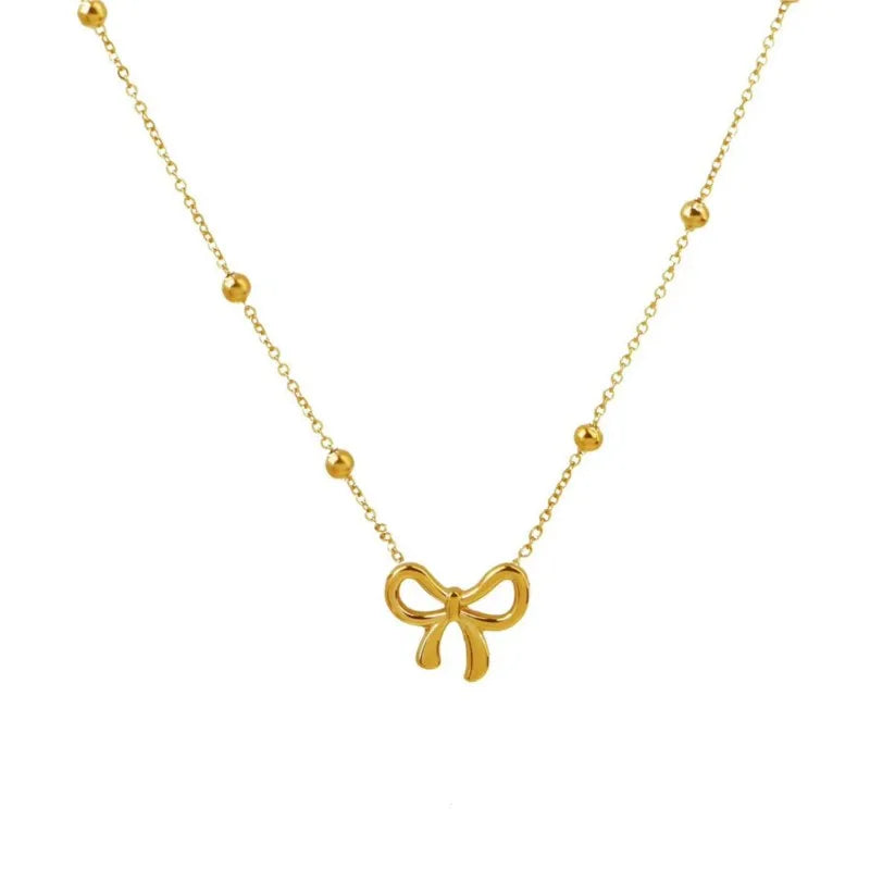 Luna Bow Pendant Necklace